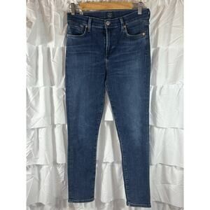 Citizens of Humanity Rocket Crop Mid Rise Skinny Jeans Blue Women's Size 28
